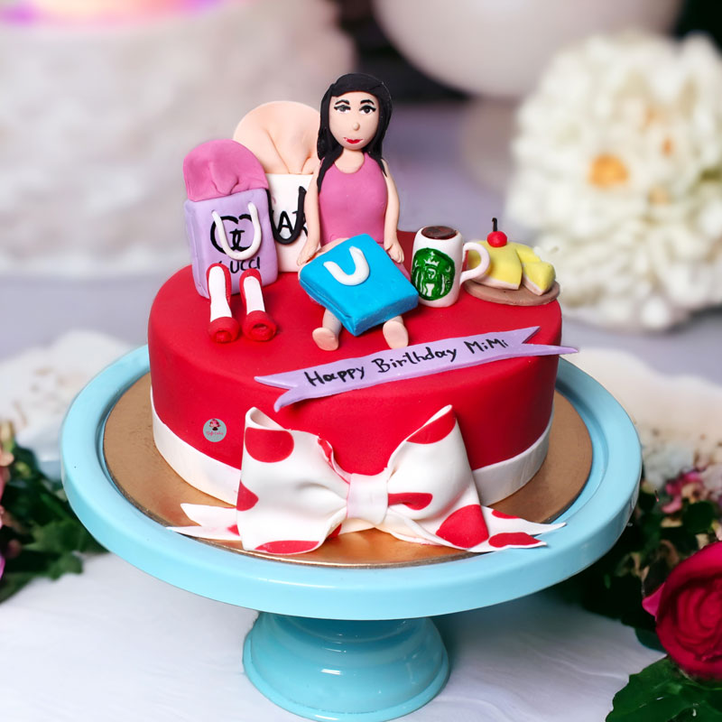 Red-Shopping-Theme-Cake